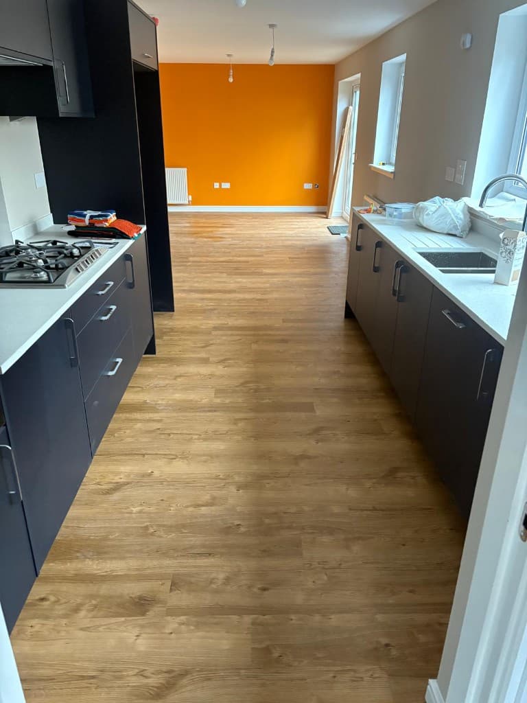 Kitchen wood flooring